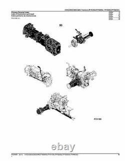 John Deere 5103 5203 5303 5403 Tractor Parts Catalog Manual