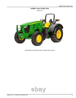 John Deere 5105ml Tractor Parts Catalog Manual #2