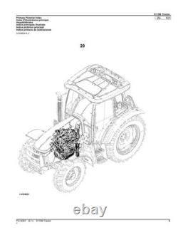 John Deere 5115m Tractor Parts Catalog Manual Pc13357