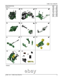 John Deere 5130ml Tractor Parts Catalog Manual