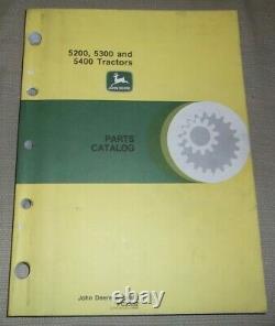 John Deere 5200 5300 5400 5500 Tractor Parts Manual Book Catalog Pc2332