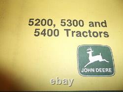 John Deere 5200 5300 5400 5500 Tractor Parts Manual Book Catalog Pc2332