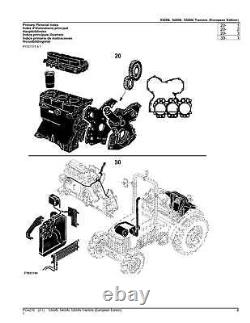 John Deere 5300n 5400n 5500n Tractor Parts Catalog Manual