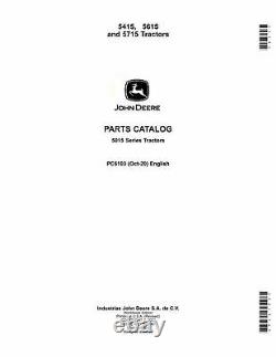 John Deere 5415 5615 5715 Tractor Parts Catalog Manual