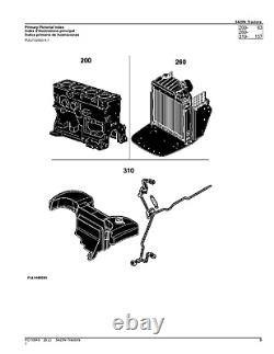 John Deere 5425n Tractor Parts Catalog Manual Pc10845