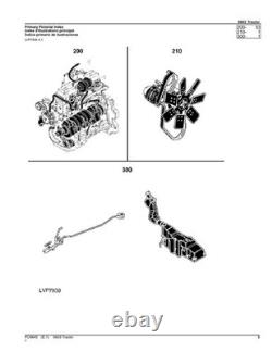 John Deere 5603 Tractor Parts Catalog Manual Pc9645