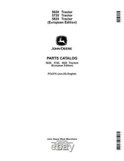 John Deere 5620 5720 5820 Tractor Parts Catalog Manual