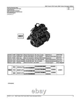 John Deere 5620 5720 5820 Tractor Parts Catalog Manual