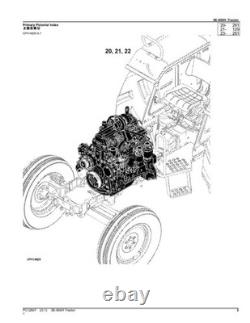 John Deere 5e-850h Tractor Parts Catalog Manual