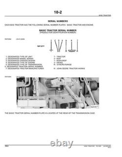 John Deere 6030 Tractor Parts Catalog Manual