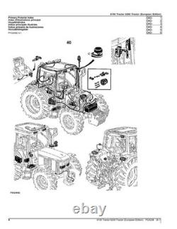 John Deere 6100 6200 Tractor Parts Catalog Manual