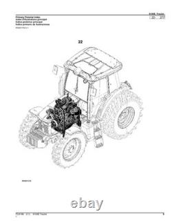 John Deere 6100e Tractor Parts Catalog Manual Pc6186