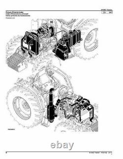 John Deere 6105e Tractor Parts Catalog Manual