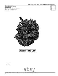 John Deere 6105m Tractor Parts Catalog Manual #2