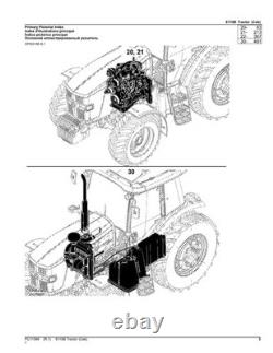 John Deere 6110b Tractor Parts Catalog Manual Pc11586