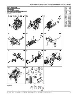 John Deere 6110m Oos Tractor Parts Catalog Manual #2
