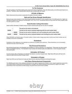 John Deere 6115rc Tractor Parts Catalog Manual European