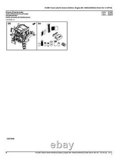 John Deere 6120m Tractor Parts Catalog Manual #2