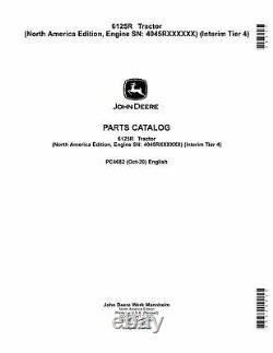 John Deere 6125r Tractor Parts Catalog Manual