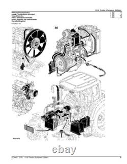 John Deere 6130 Tractor Parts Catalog Manual
