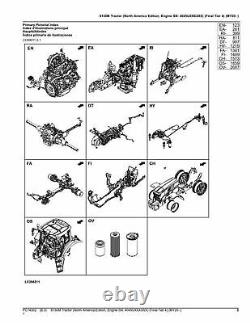 John Deere 6130m Tractor Parts Catalog Manual #3