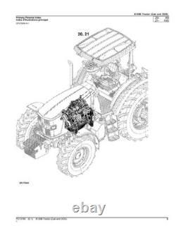 John Deere 6135b Tractor Parts Catalog Manual Pc13780