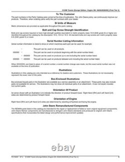 John Deere 6135m Tractor Parts Catalog Manual European My15- My17