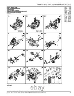 John Deere 6145r Tractor Parts Catalog Manual European
