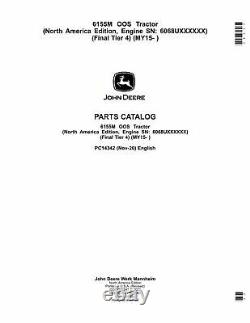 John Deere 6155m Tractor Parts Catalog Manual #2