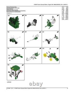 John Deere 6155m Tractor Parts Catalog Manual My23- Europe Edition