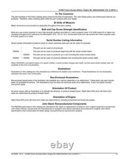 John Deere 6155m Tractor Parts Catalog Manual My23- Europe Edition