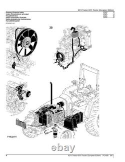 John Deere 6215 6515 Tractor Parts Catalog Manual
