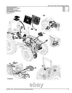 John Deere 6215 6515 Tractor Parts Catalog Manual