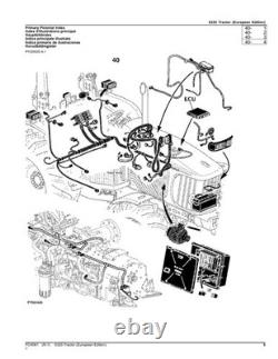 John Deere 6325 Tractor Parts Catalog Manual