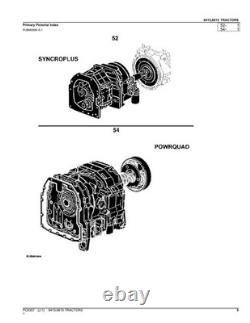John Deere 6415 6615 Tractor Parts Catalog Manual South American Edition
