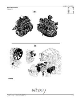 John Deere 6415 6615 Tractor Parts Catalog Manual South American Edition
