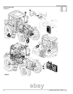 John Deere 6415 6615 Tractor Parts Catalog Manual South American Edition