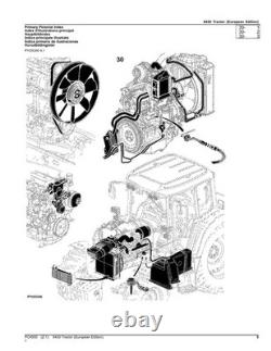 John Deere 6430 Tractor Parts Catalog Manual European Edition