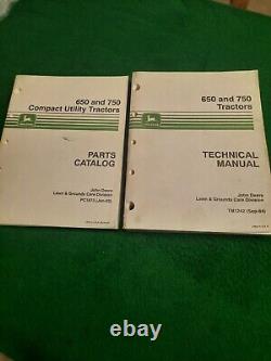 John Deere 650 750 Tractor Parts Catalog Manual PC 1873 Technical Manual TM1242