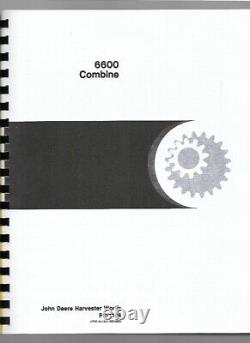John Deere 6600 Combine Parts Manual Catalog pc1166
