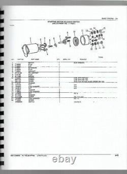 John Deere 6600 Combine Parts Manual Catalog pc1166