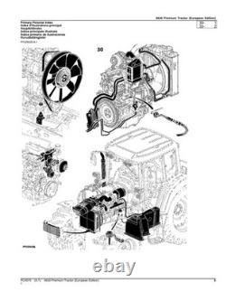 John Deere 6630 Tractor Parts Catalog Manual European Edition
