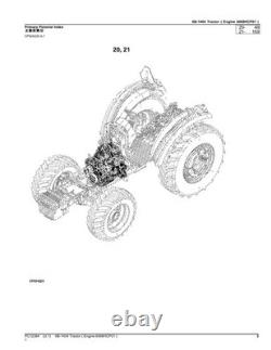 John Deere 6b-1404 Tractor Parts Catalog Manual Pc12384