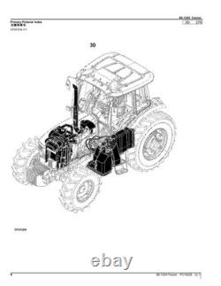 John Deere 6e-1204 Tractor Parts Catalog Manual