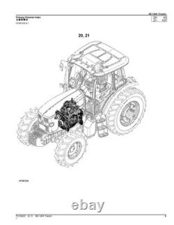 John Deere 6e-1204 Tractor Parts Catalog Manual