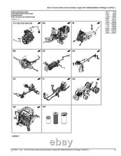John Deere 6r 215 Tractor Parts Catalog Manual