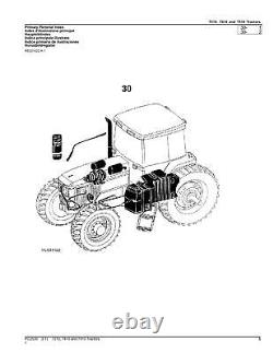 John Deere 7210 7410 7510 Tractor Parts Catalog Manual