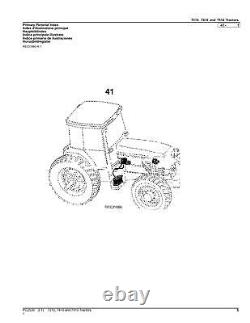 John Deere 7210 7410 7510 Tractor Parts Catalog Manual