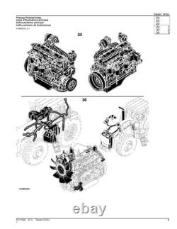 John Deere 7210j Tractor Parts Catalog Manual