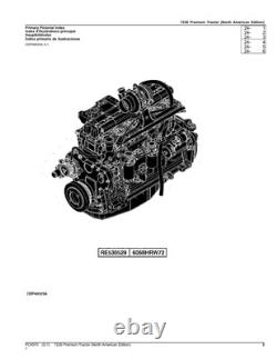 John Deere 7230 Tractor Parts Catalog Manual #2